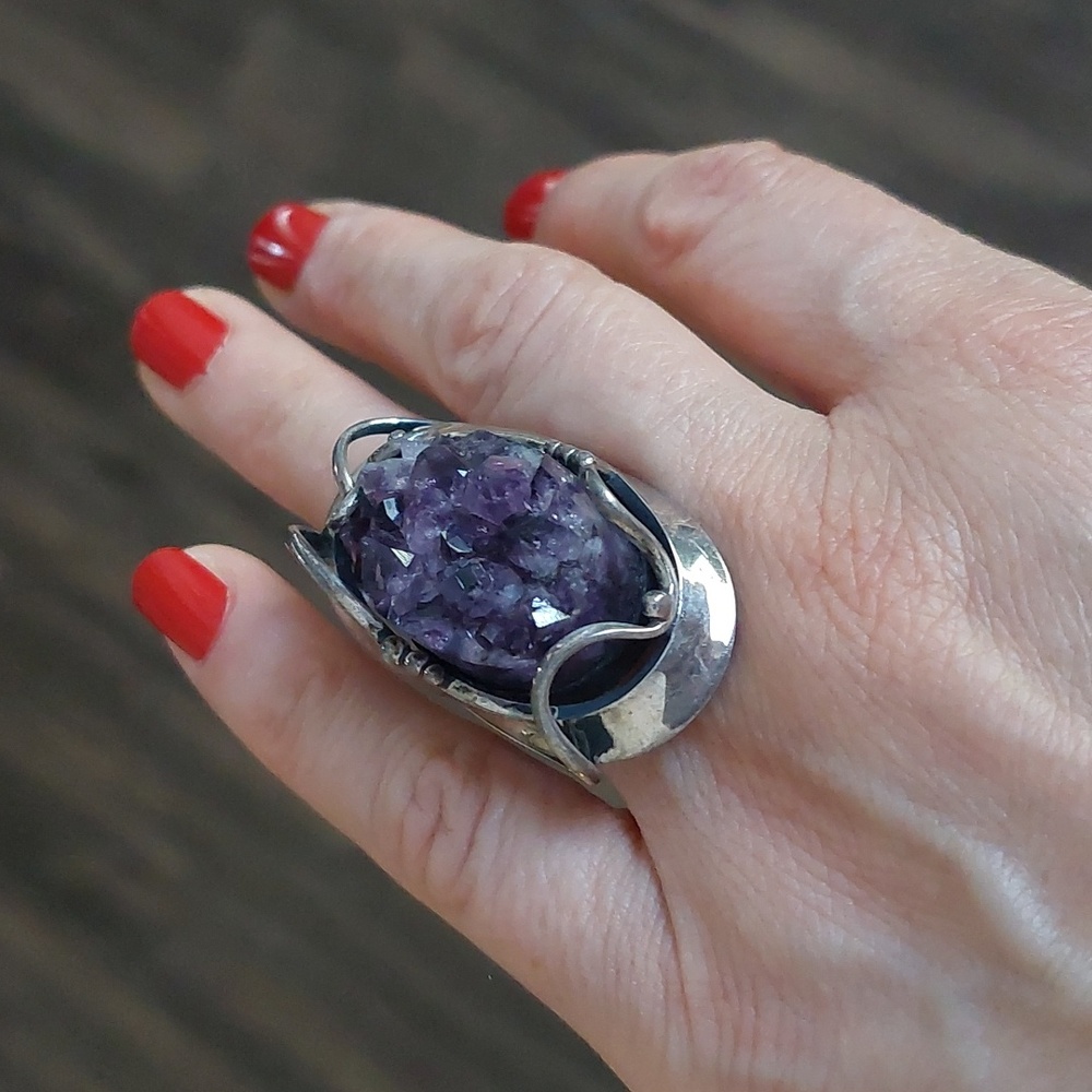 Vintage amethyst ring from Armenia